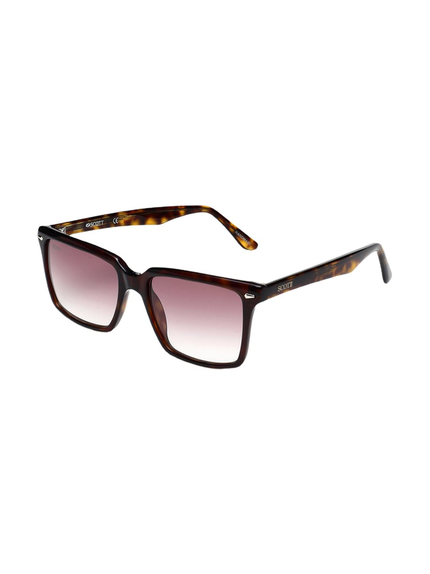 Scott Pink Rectangular Unisex Sunglasses