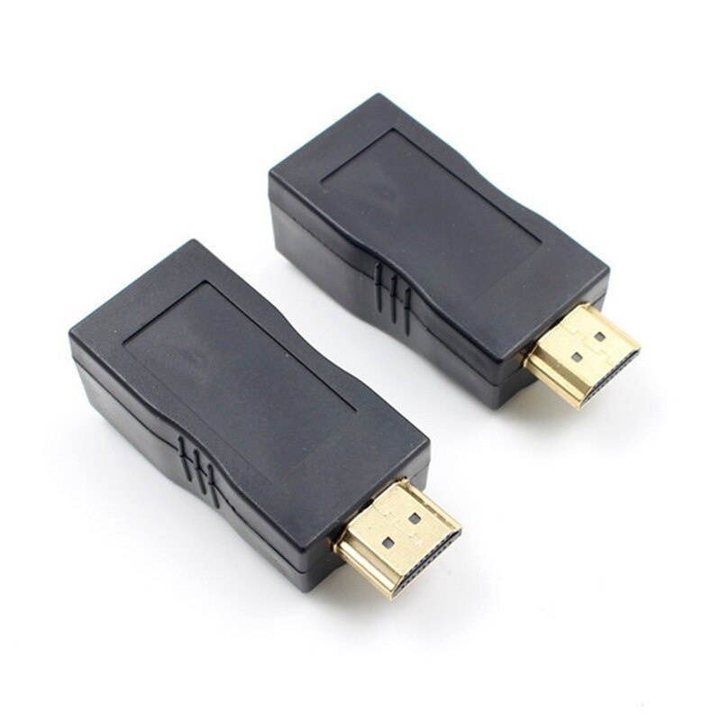Retail 4K 3D HDMI 1.4 30M Extender to RJ45 Over Cat 5e/6 Network LAN Ethernet Adapter