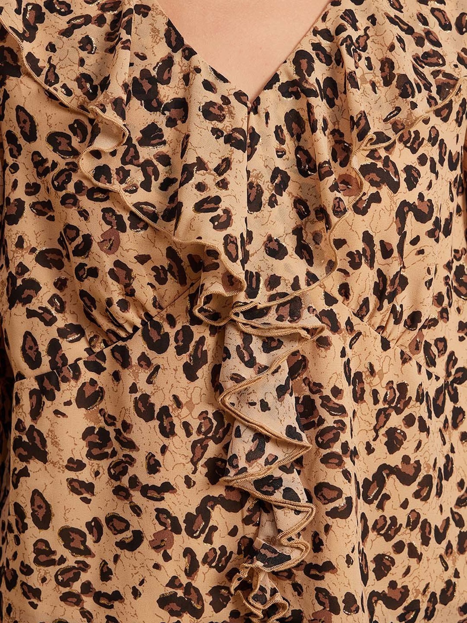 Kazo Beige Printed Top