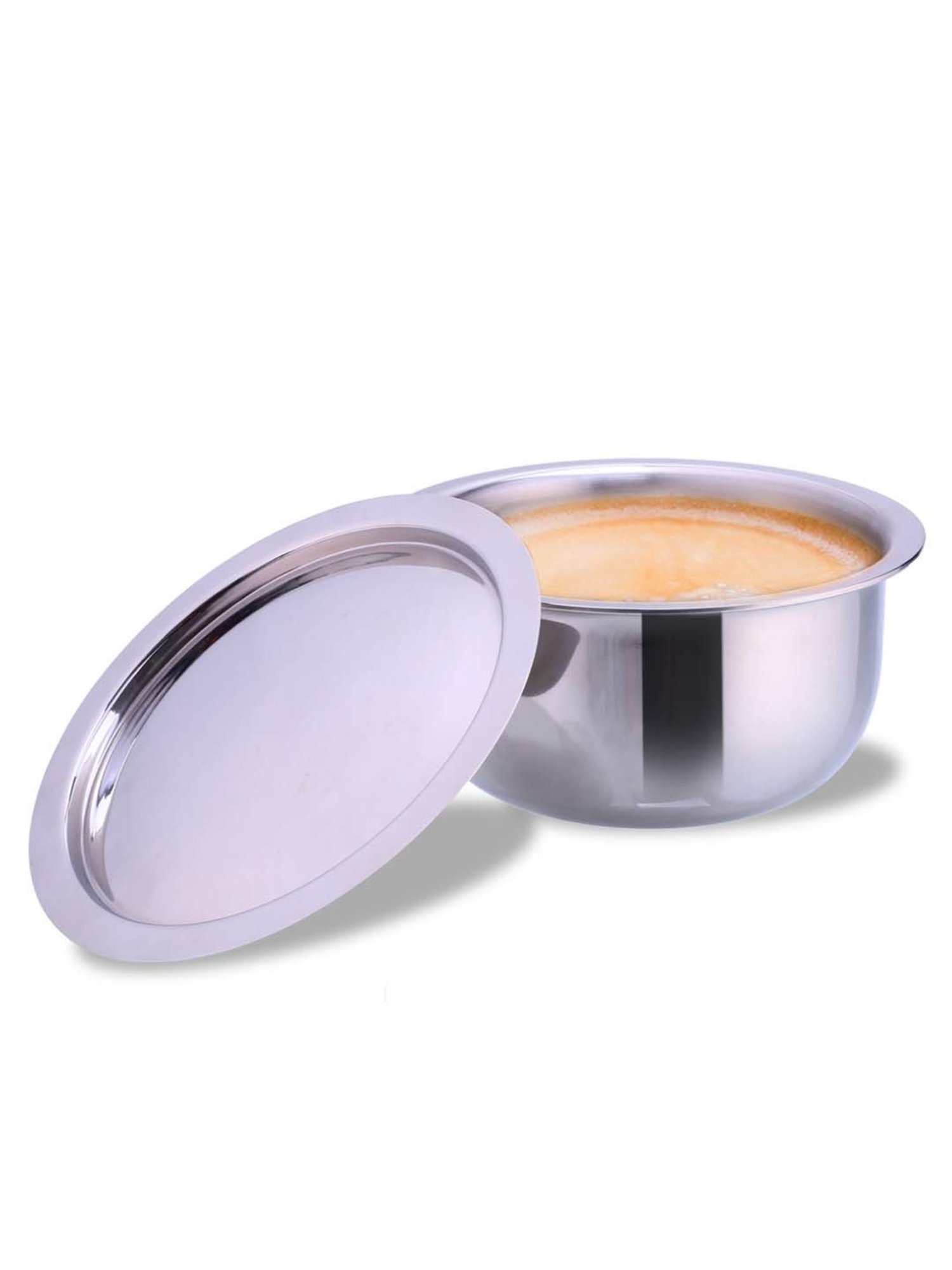 HAZEL Silver Induction Bottom Tope Stainless Steel Patila - 17.7 cm (2500 ml)