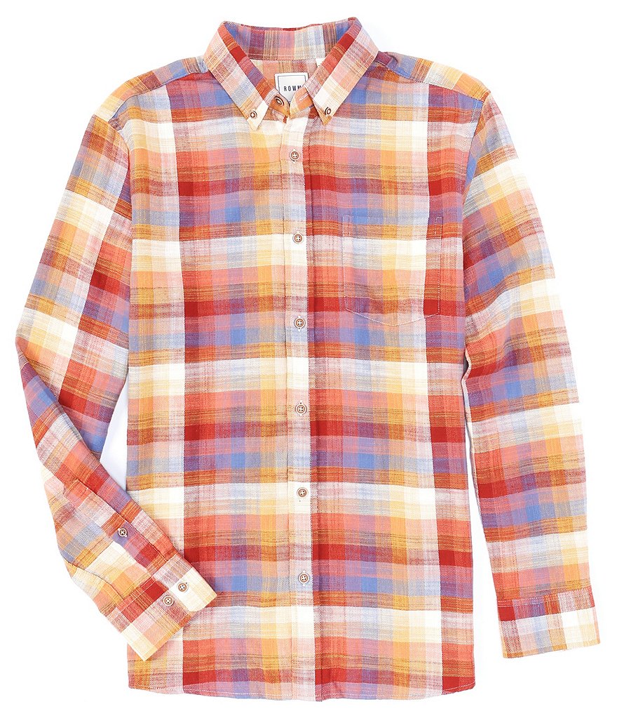 Rowm Long Sleeve Plaid Sportshirt