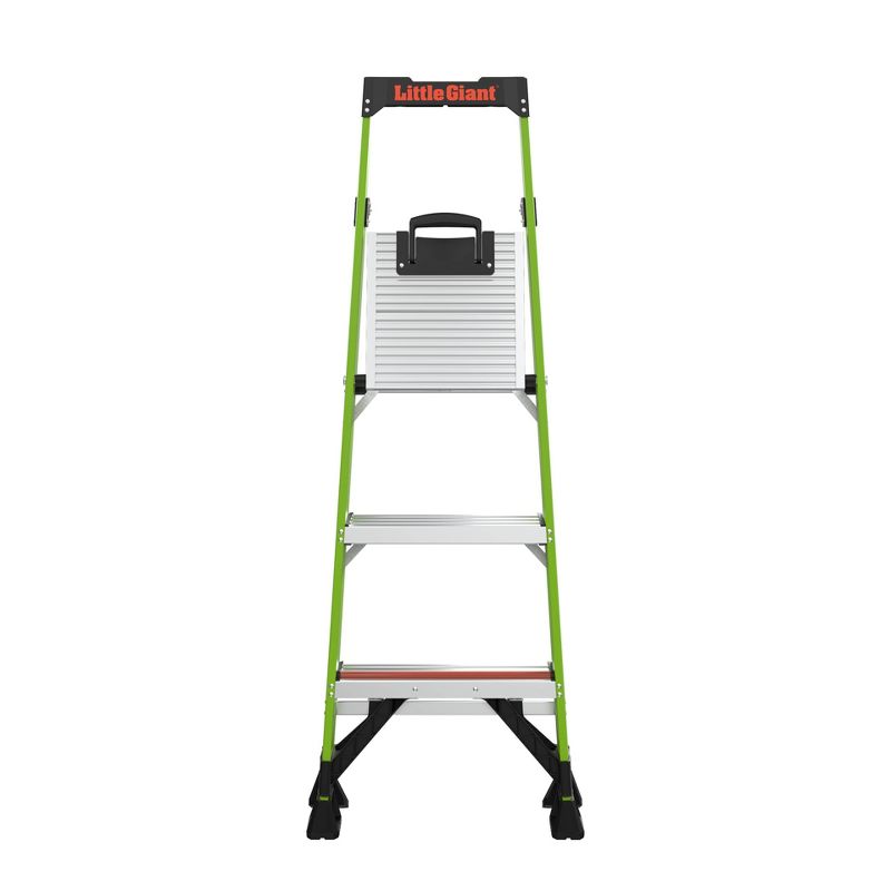 Little Giant Ladder Systems 5' ANSI type IAA 375 lb fiberglass Stepladder Apple Green