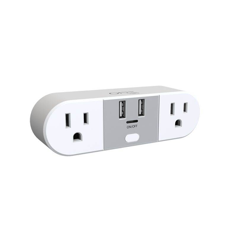 2 Outlet, 2 USB-A Smart Plug by ONE CE Smart Gear