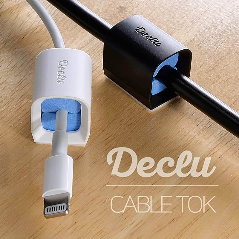 12 Pack Cable Clip with Eva Foam and Strong Adhesive Tape  Cable Tok Multipurpose Wire Management Drop for Home Office Car and Desk Convenient Cord Holder Organizer Gift for Family Black