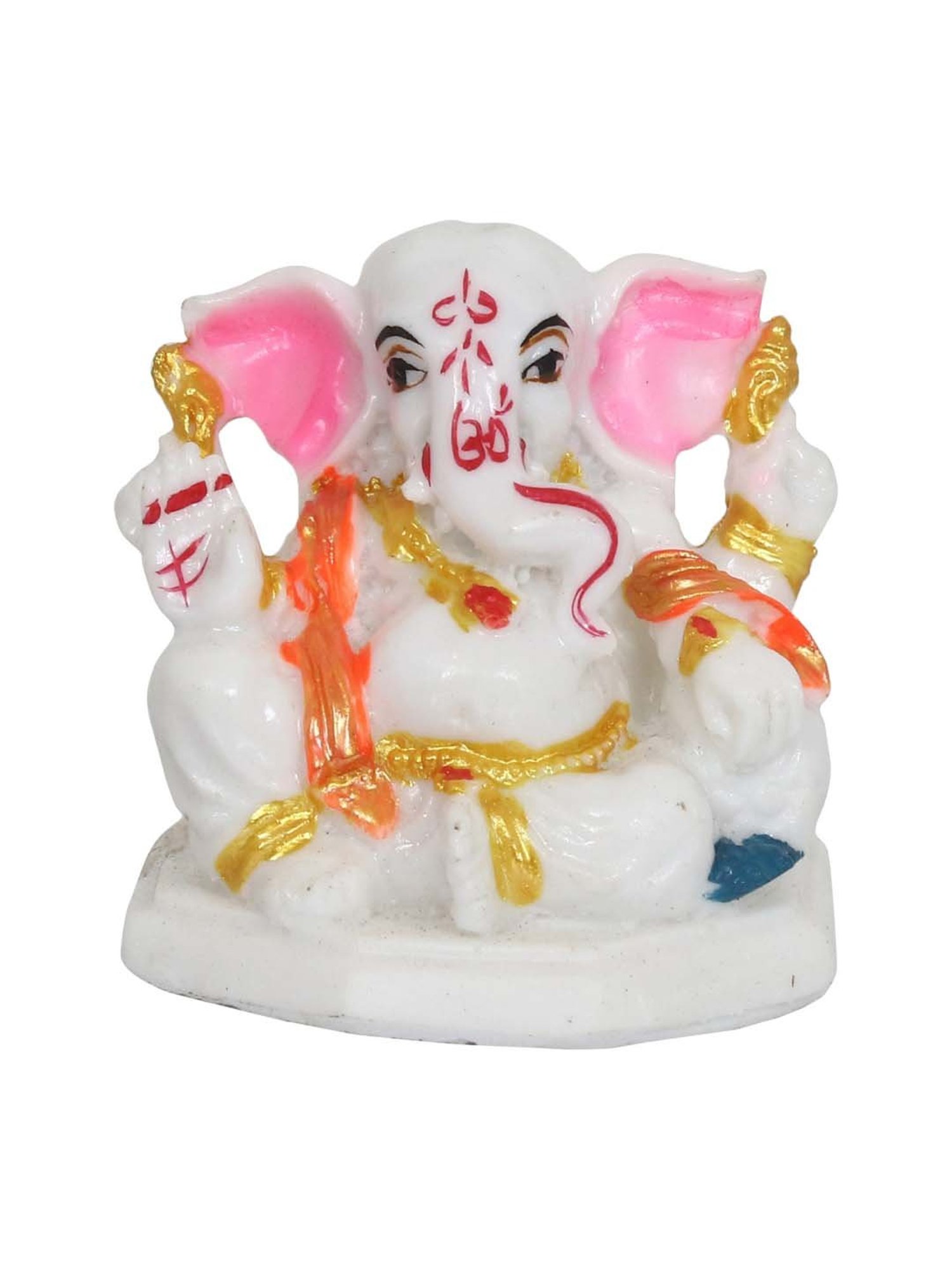 eCraftIndia Decorative Lord Ganesha Idol for Car Dashboard, Home Temple and Office Desks