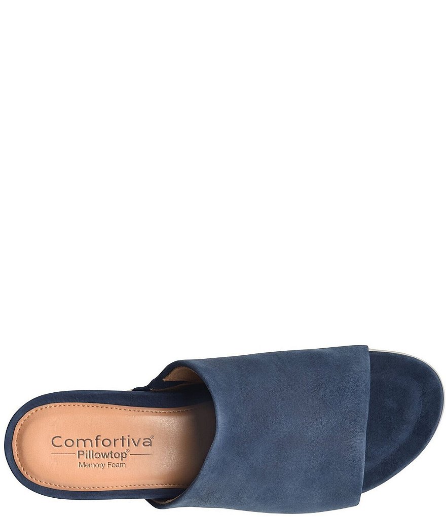 Comfortiva Pax Nubuck Wrapped Wedge Slides