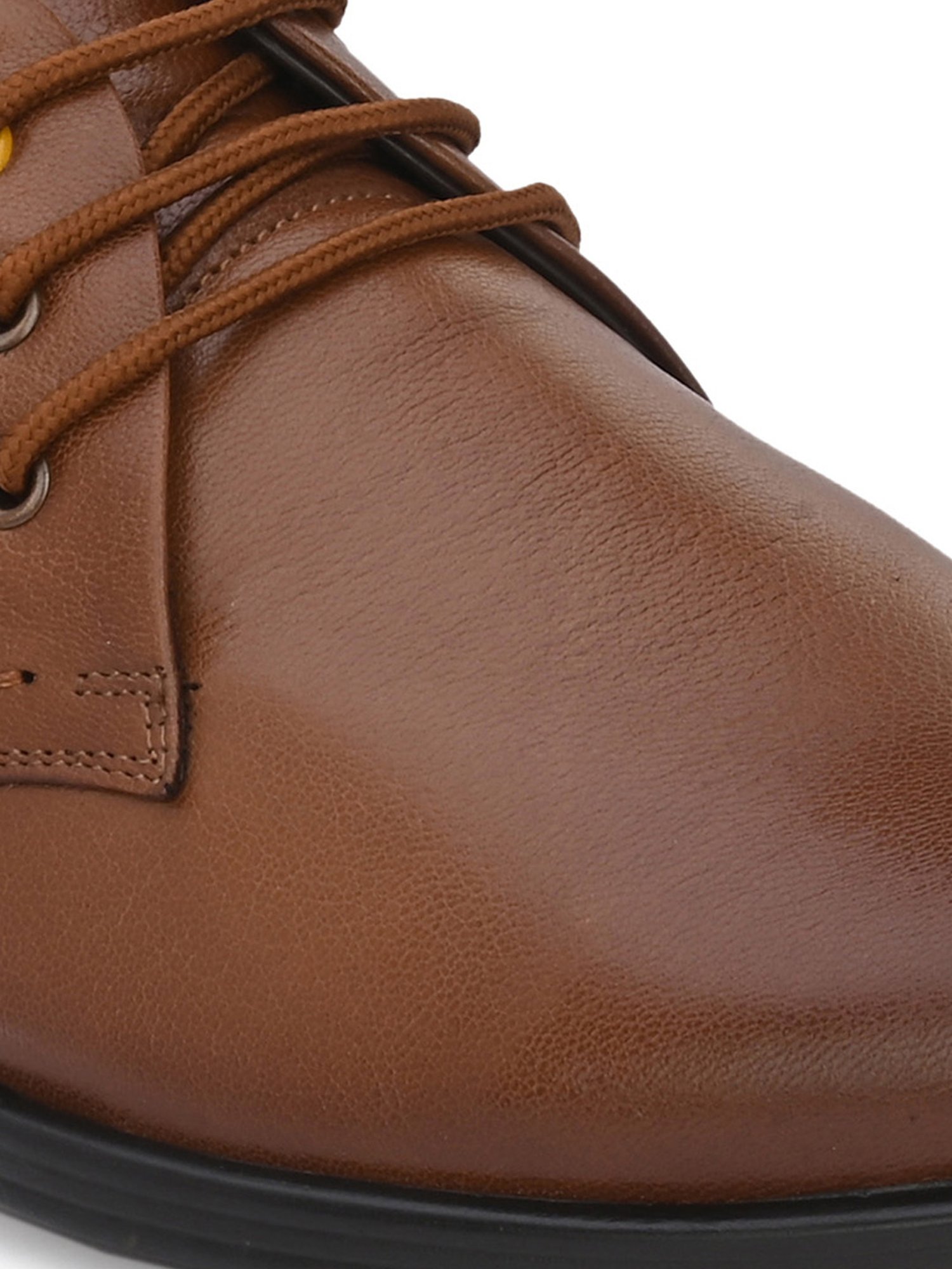 Hitz Men's Tan Derby Shoes