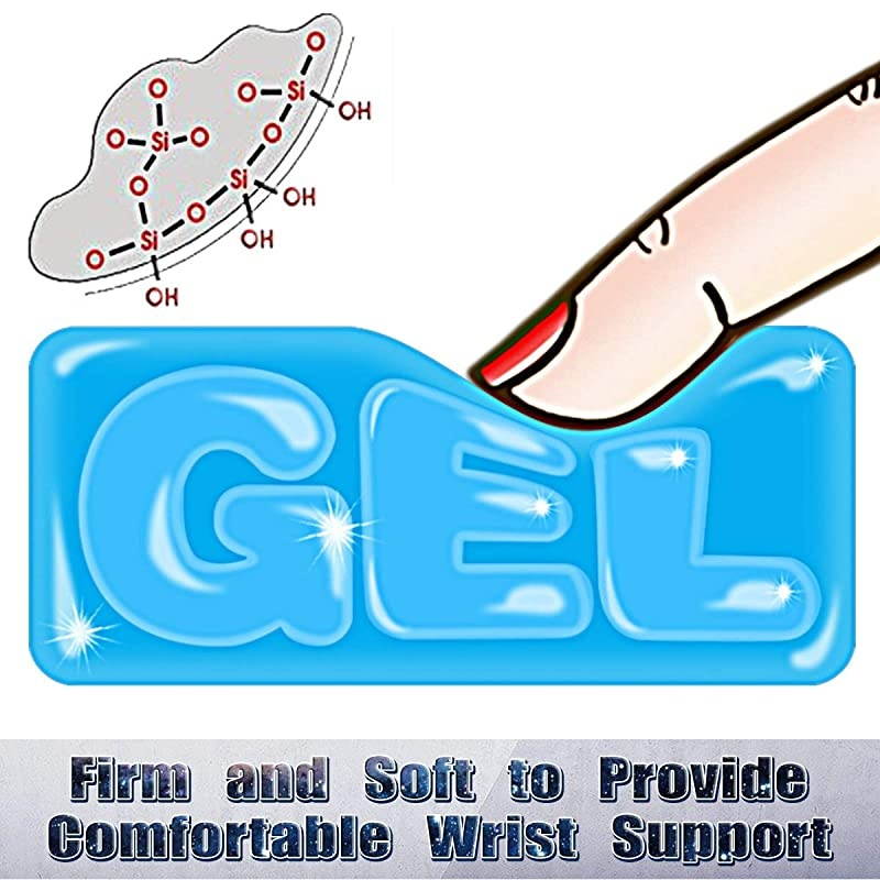 Gel Firm Soft Keyboard Wrist Support Pad, Ergonomic Latest Custom Non-Slip Design Keyboard Pad