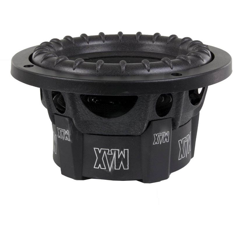 Lanzar MAXP64 Max Pro Compact 6.5 Inch Round 600 Watt Powerful Performance 4 Ohm Vehicle Truck Car Subwoofer Audio System (Single Subwoofer)