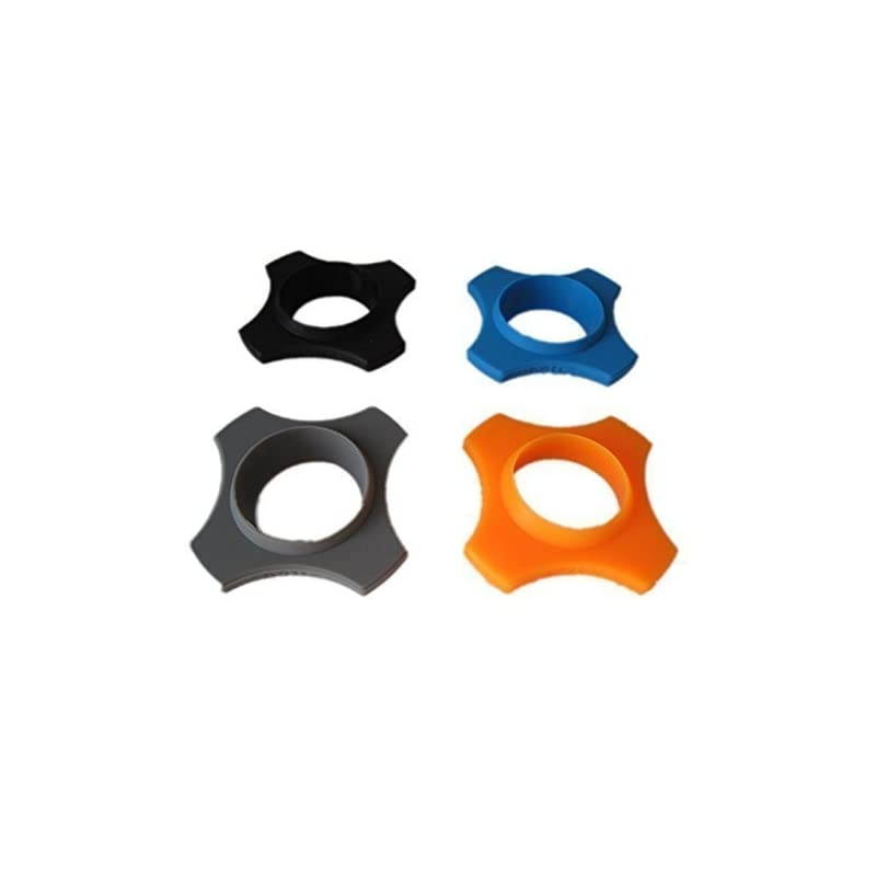 4 Sets Shakeproof Wireless Handheld Microphone AntiRolling Mic Protection Silicone Ring Bottom Rod Sleeve Holder Set for KTV Device MultiColored
