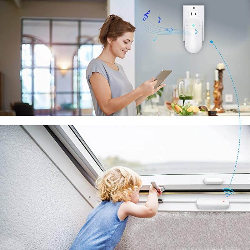 D017 Add-On Door Contact Sensor Unit (No Receiver) - White