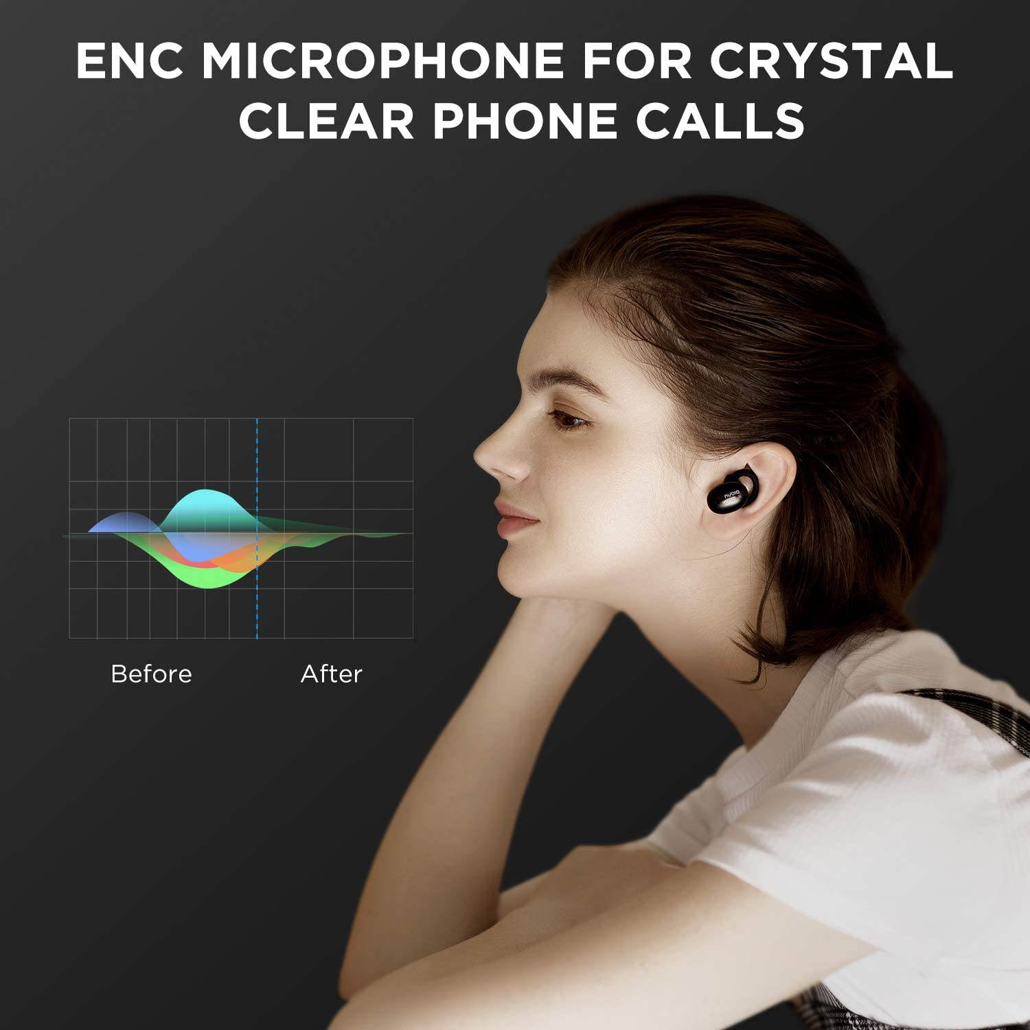 1MORE Stylish True Wireless Earbuds with Charging Case, Bluetooth 5.0, Alternate Pairing Modes in-Ear Headphones, Easy Control, Multiple Colorways, 24-Hour Playtime, Nubia Version, Black