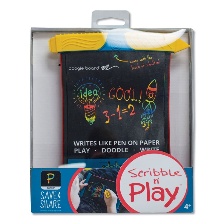 Boogie Board J3SP10001 Scribble n' Play for Kids Ages 3+, 9.85" x 8.11" x 1.58"