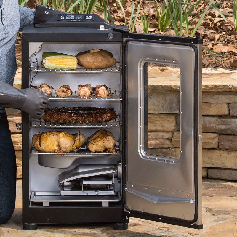 Dyna-Glo Wide Body Vertical Offset Charcoal Smoker Model DGO1890BDC-D