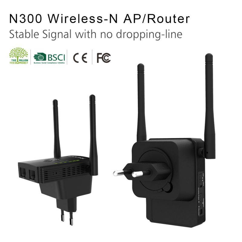 WN578R2 High Power Wireless Router wifi Repeater 300mbps Wifi Range Extender Amplifier 5dbi Dual LAN Port Signal Booster