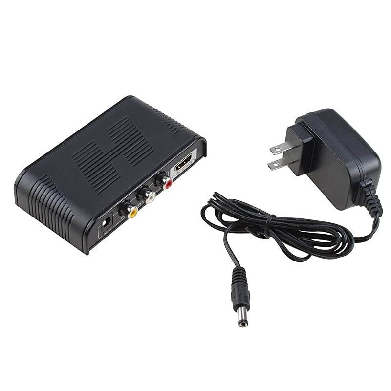 High Definition 720P1080P Mini AV Composite VideoAudio RCA CVBS to HDMI Converter Box Support Upscaler for HDTVVHS VCR DVD CV0033