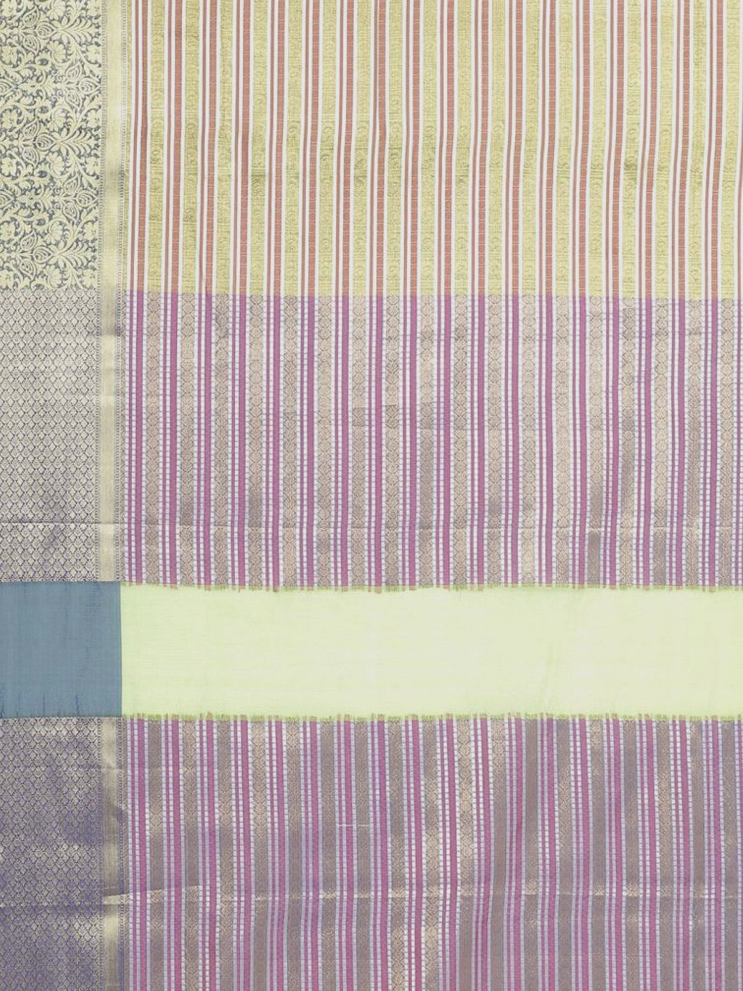 Banarasi Silk Works Green Woven Saree With Unstitched Blouse