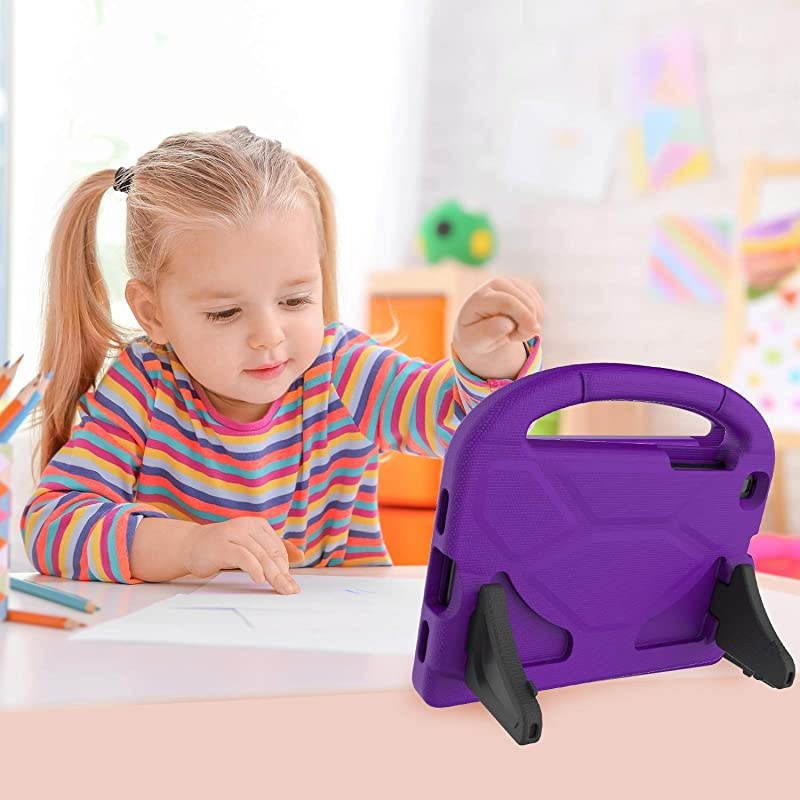 for Samsung Galaxy Tab A 80 Case 2019 SMT290T295 Tab A 80 2019 Case with Screen Protector Shockproof Light Weight Handle Stand Galaxy Tab A 80 inch 2019 Kids Case Without S Pen Purple