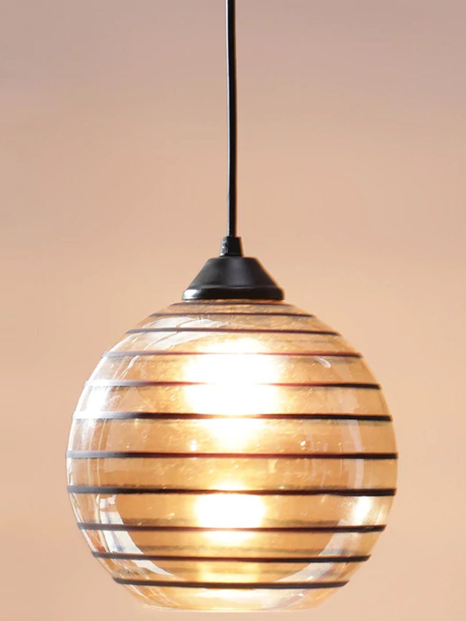 DecorativeRay Copper & Black Hanging Light - Set of 1