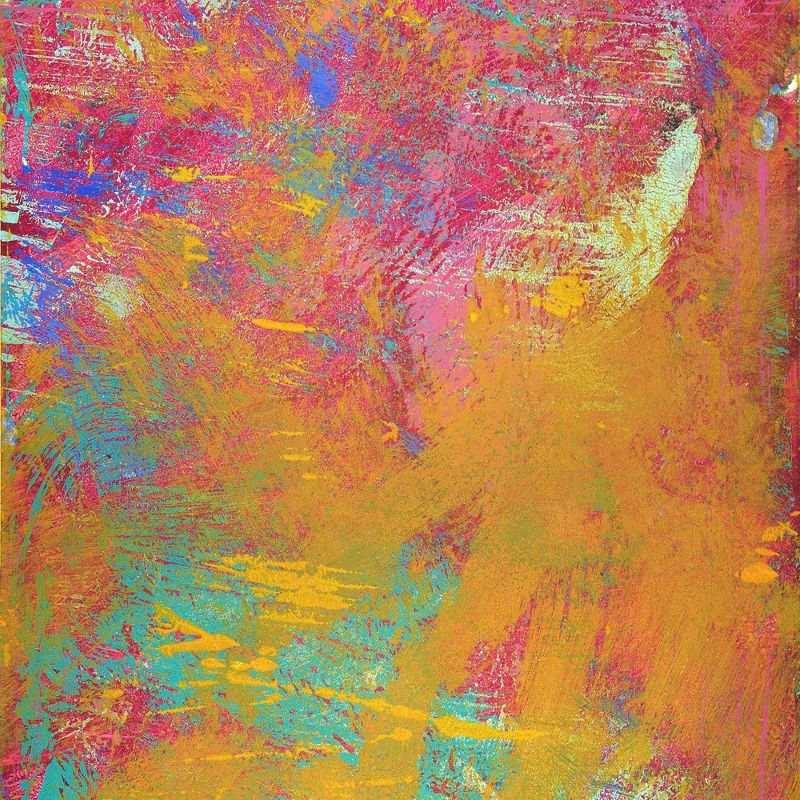 Oriental Furniture 6' Tall Double Sided Color Wheel Canvas Room Divider