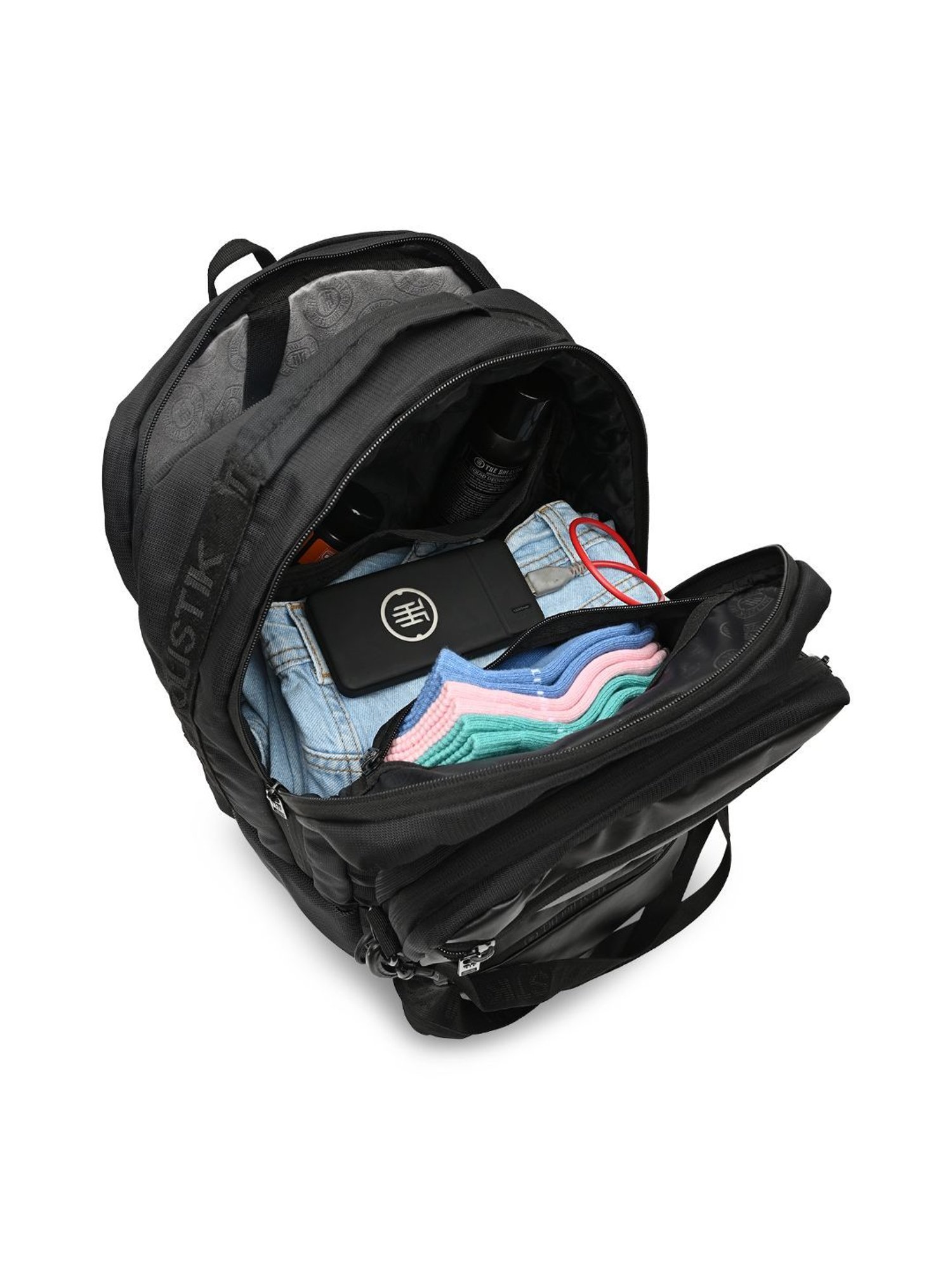 THE HOLISTIK Alpha Black Large Backpack - 22 Ltrs