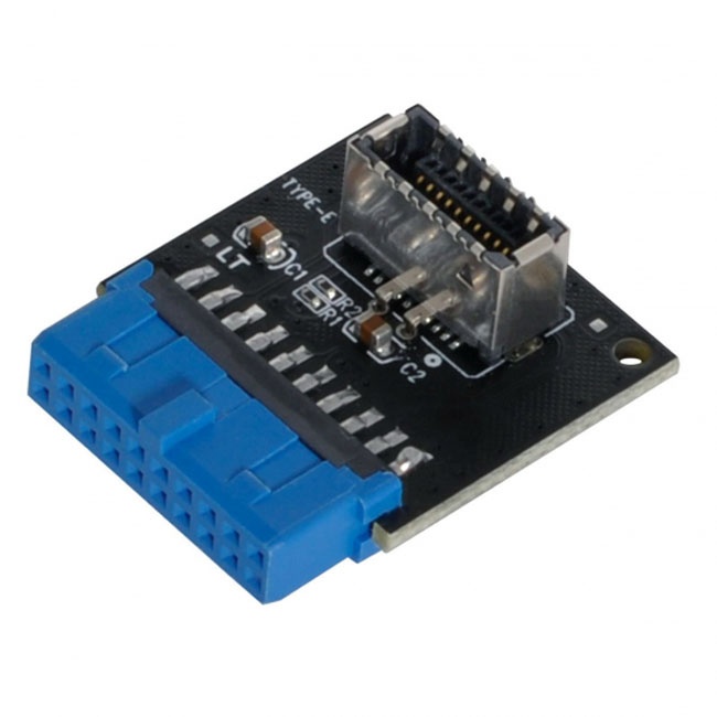 FVH USB 3.1 Front Panel Socket Key-A Type-E to USB 3.0 20Pin Header Male Extension Adapter for Motherboard UC-308