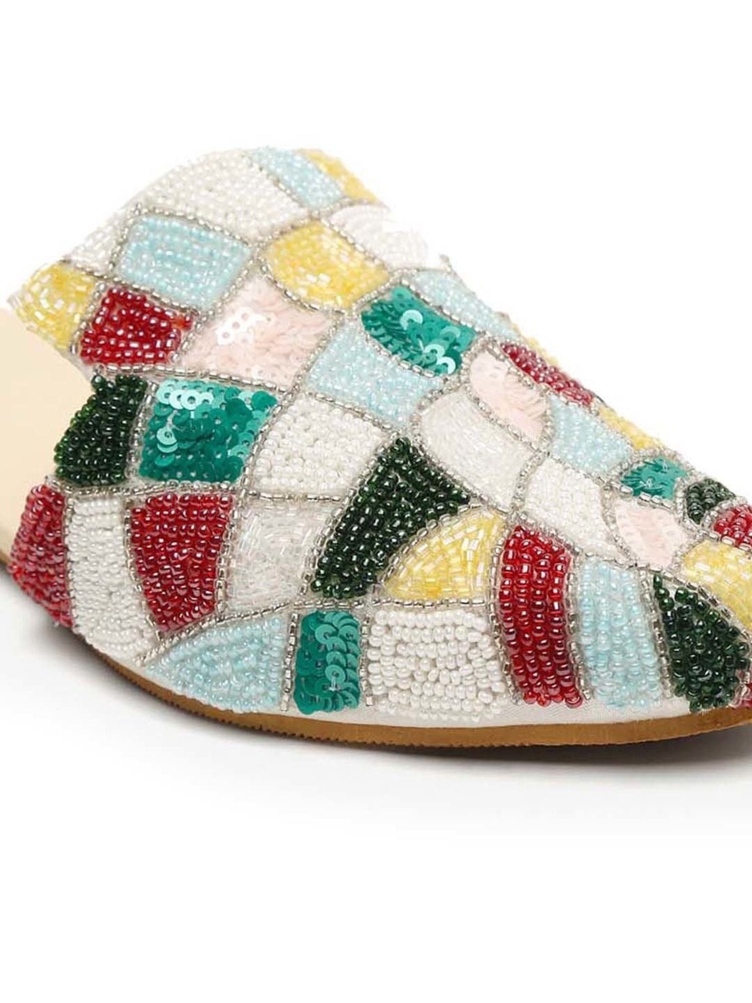 Glam Story Women's Multicolor Mule Shoes