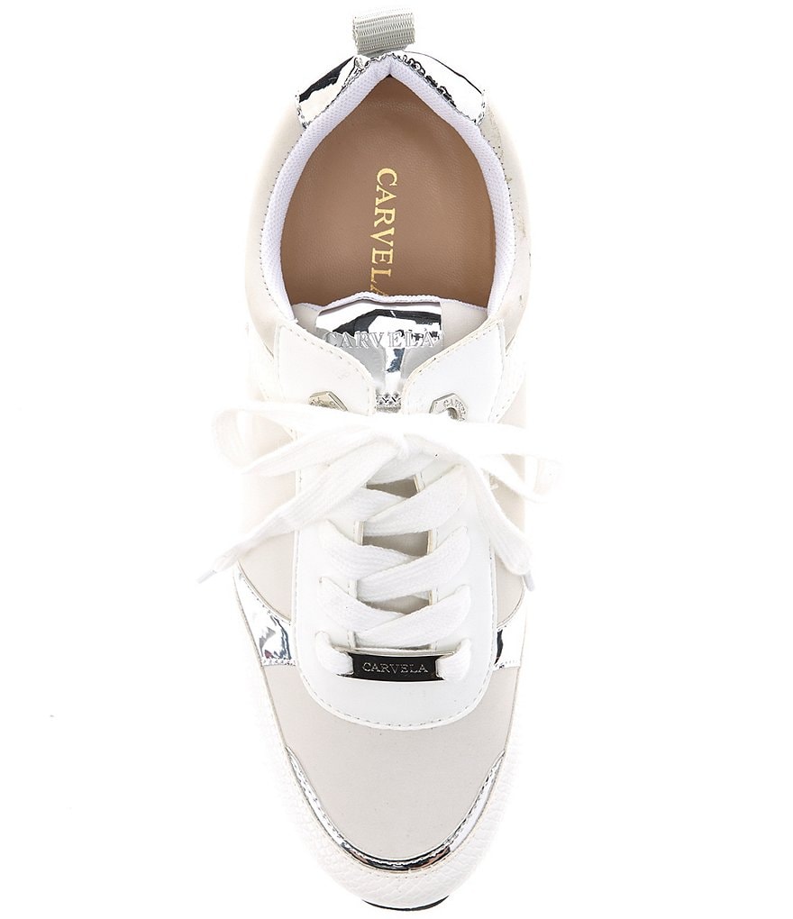 Donald Pliner Pelham Neoprene Mixed Leather Slip-On Wedge Sneakers