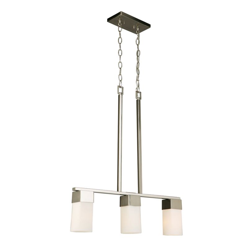 Ciara Springs 3 Light Pendant Silver/White - EGLO