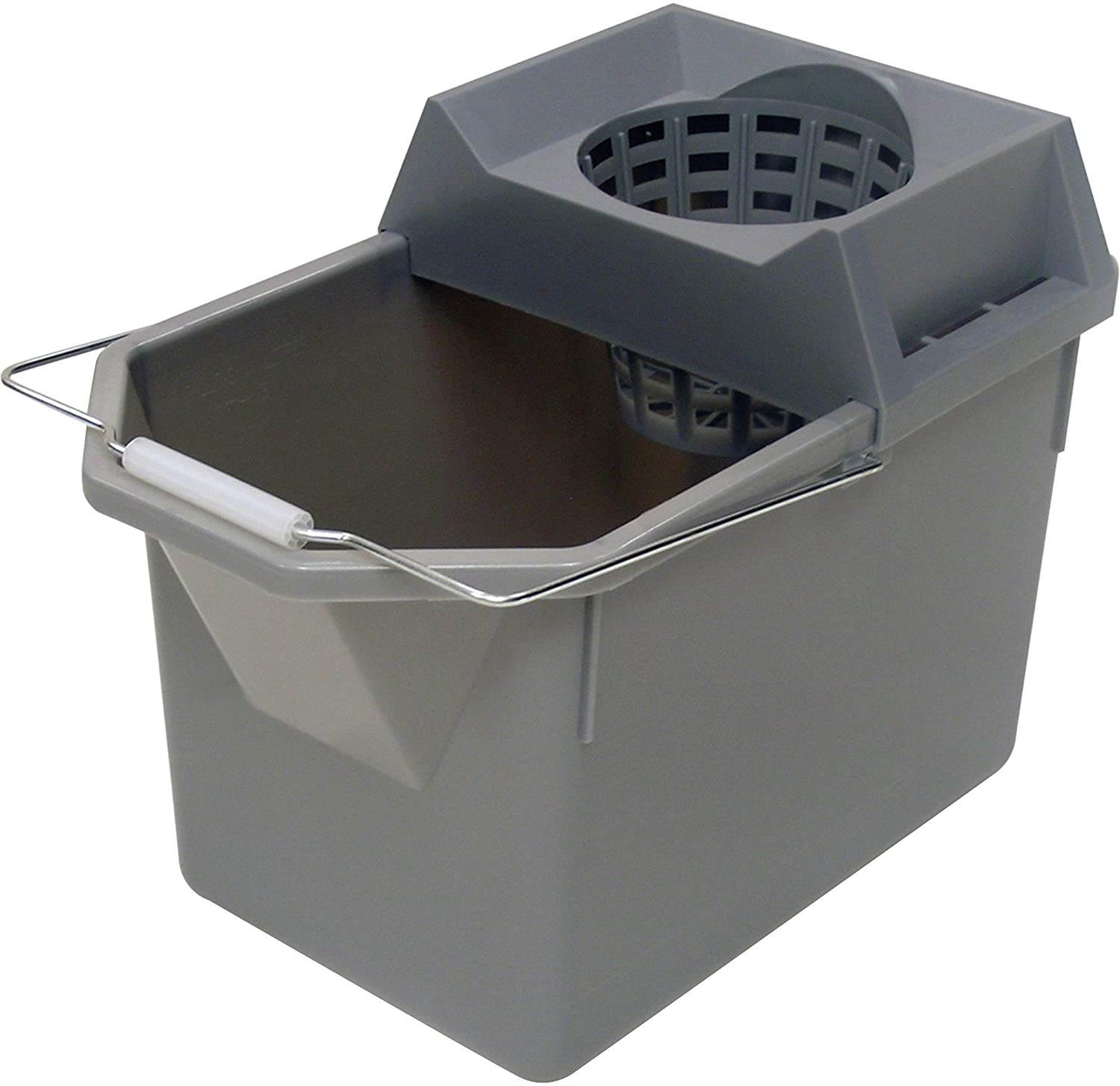 Rubbermaid Commercial Pail/Strainer Combination 15qt Steel Gray 6194STL