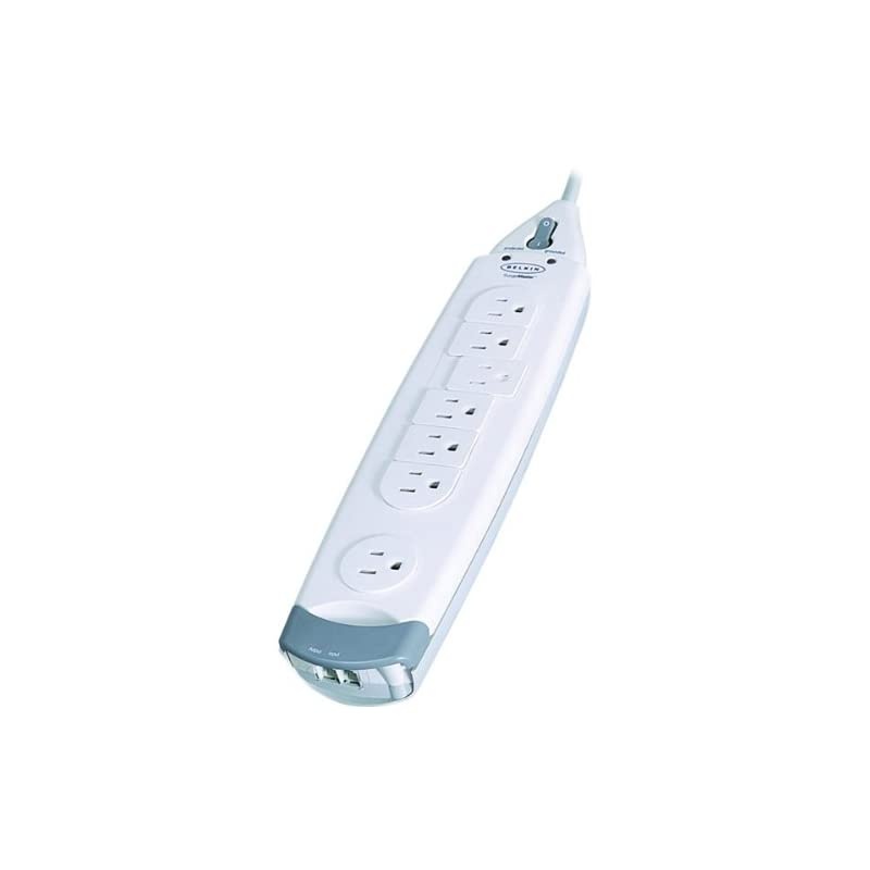 7Outlet SurgeMaster Home Series Power Strip Surge Protector with 6Foot Power Cord 1045 Joules F9H71006