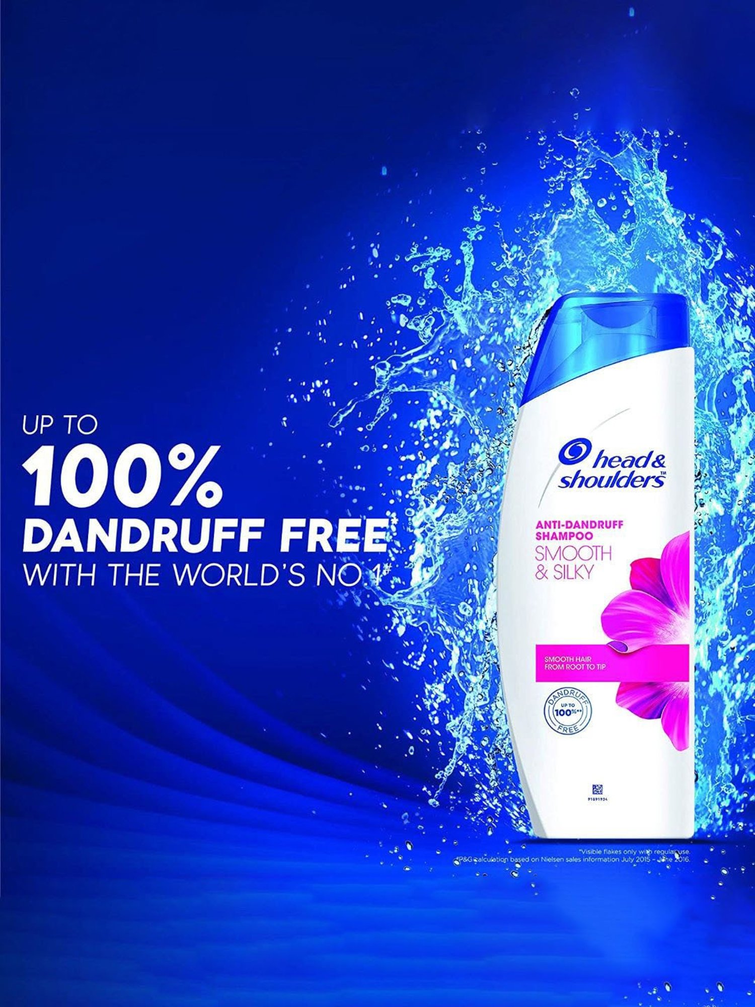 Head & Shoulders Smooth & Silky Anti-Dandruff Shampoo - 180 ml