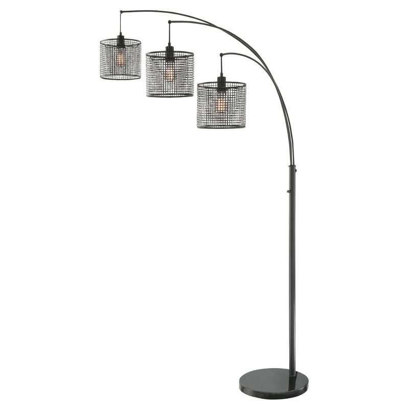 Hamilton 3 Light Arch Lamp Black (Includes Light Bulb) - Lite Source