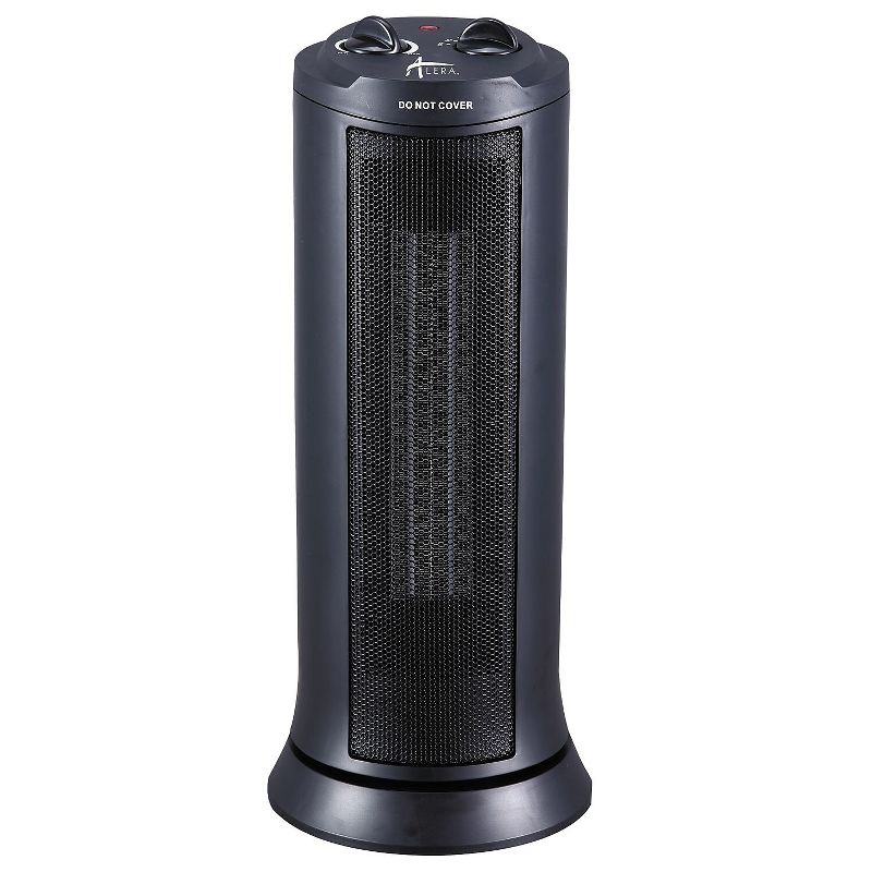 Alera Mini Tower Ceramic Heater 7 3/8"w x 7 3/8"d x 17 3/8"h Black HECT17