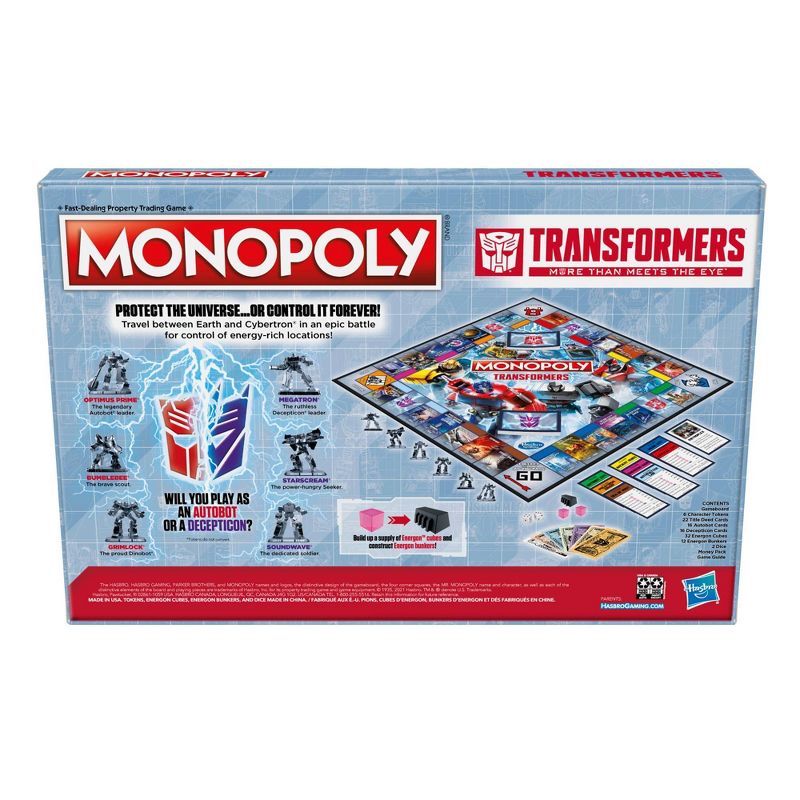 Monopoly Game: Transformers Edition