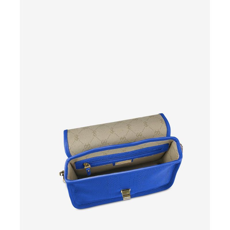 GiGi New York Blue Courtney Satchel Crossbody Bag