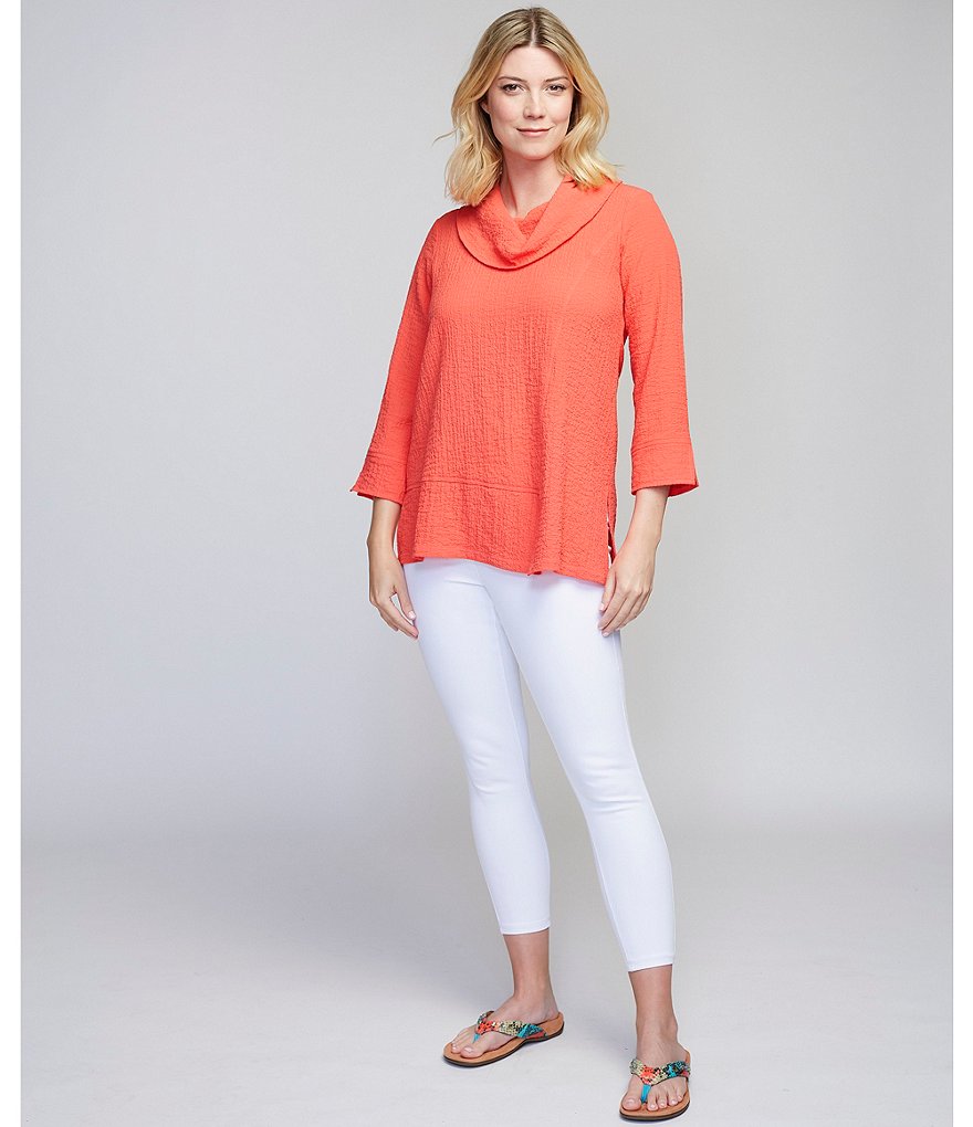 Ali Miles Jamie Crop Denim Skinny Leg Pull-On Jeggings