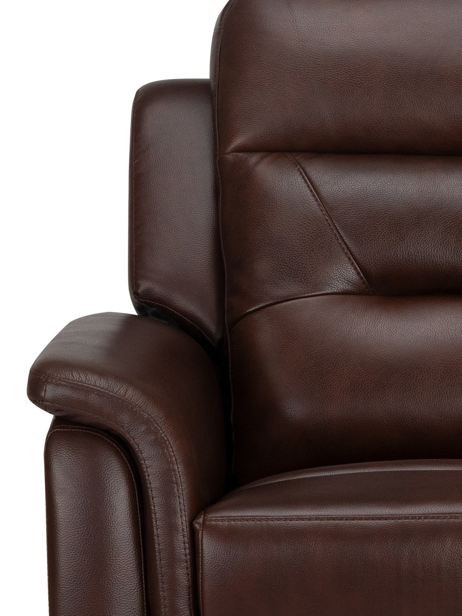 Durian Valerano Coffee Brown Leather Reclining Sofa