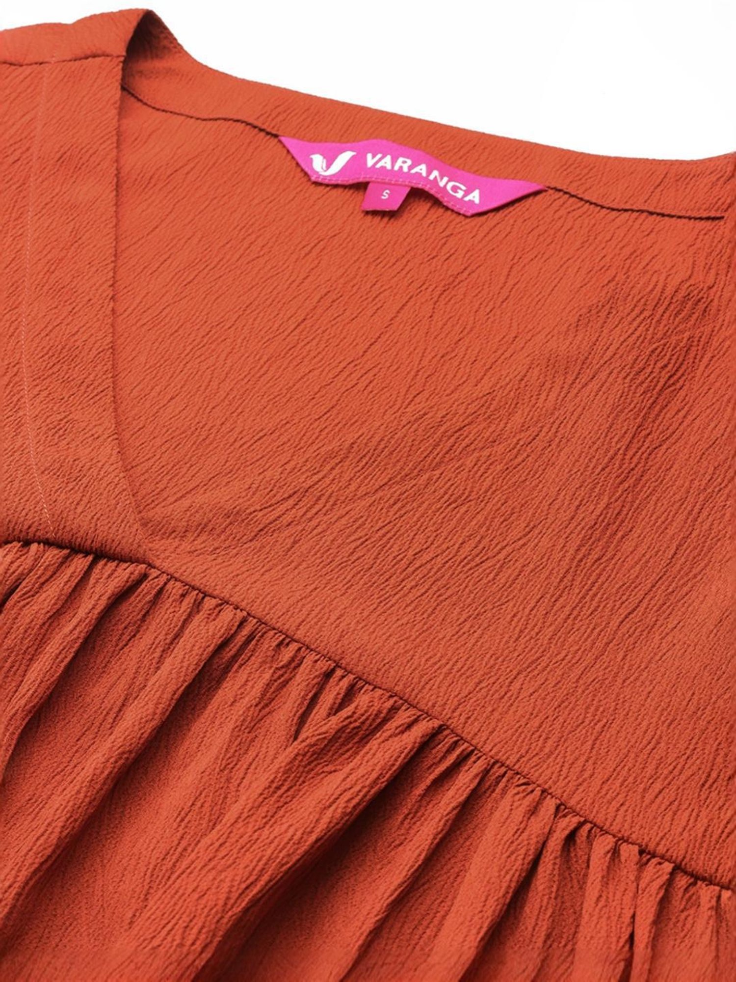 Varanga Rust Regular Fit Kurta Pant Set