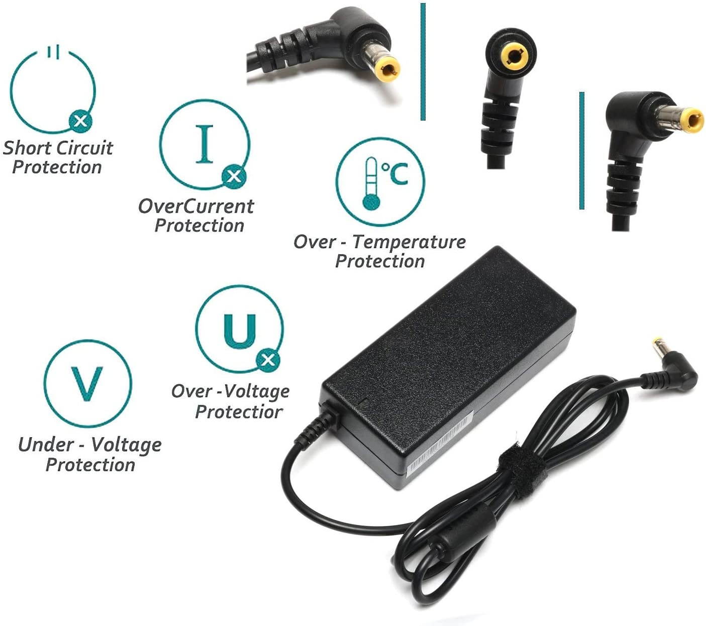 19v 3.42A 65W Laptop Charger AC Adapter for Toshiba Satellite C55 C655 C850 C50 L755 C855D L655 L745 P50 C55D S55Toshiba Portege Z30 Z930 Z830 Satellite Radius 11 14 15 AC DC Power Supply Cord