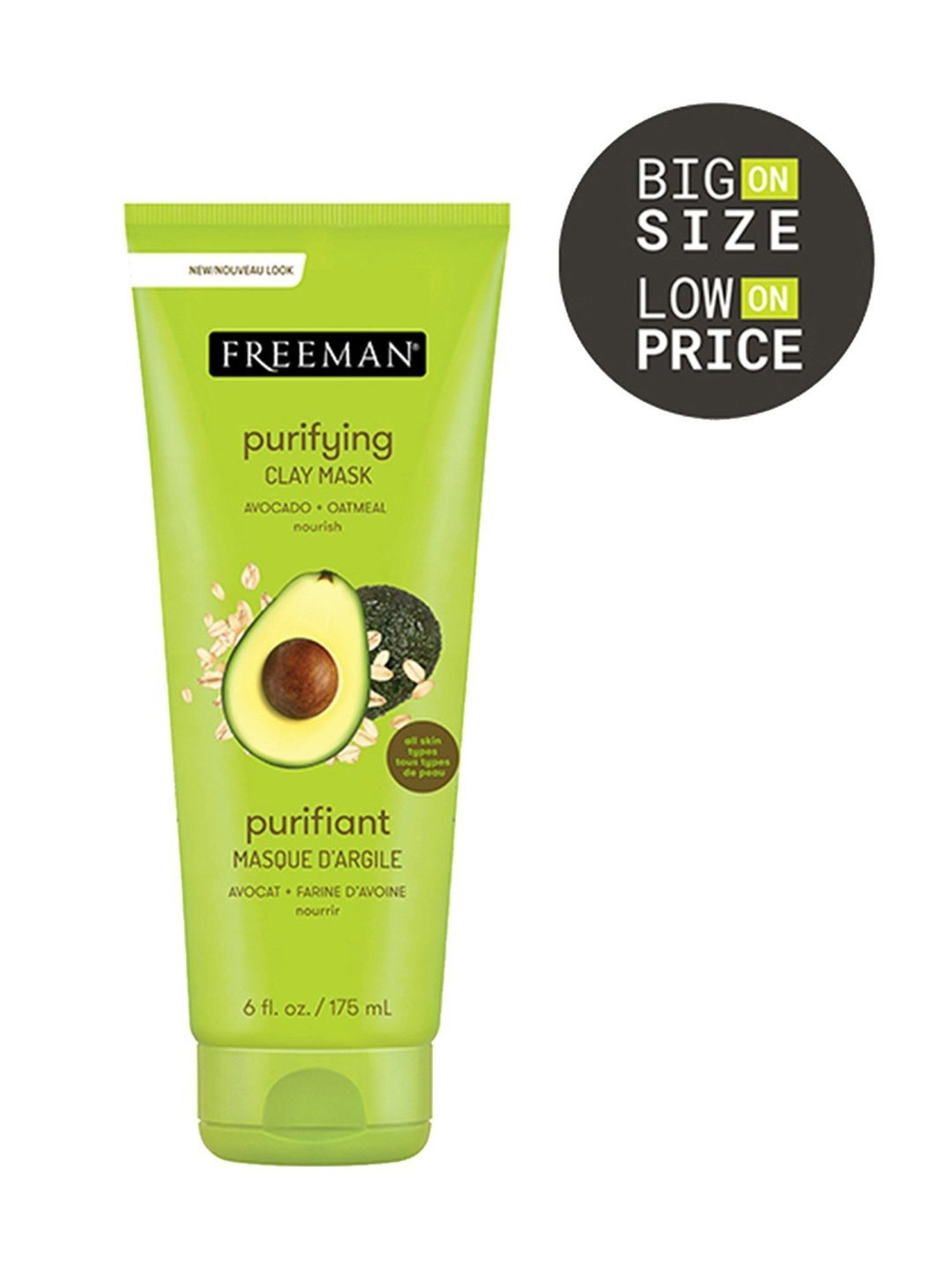 FREEMAN Avocado & Oatmeal Purifying Clay Mask -175 ml