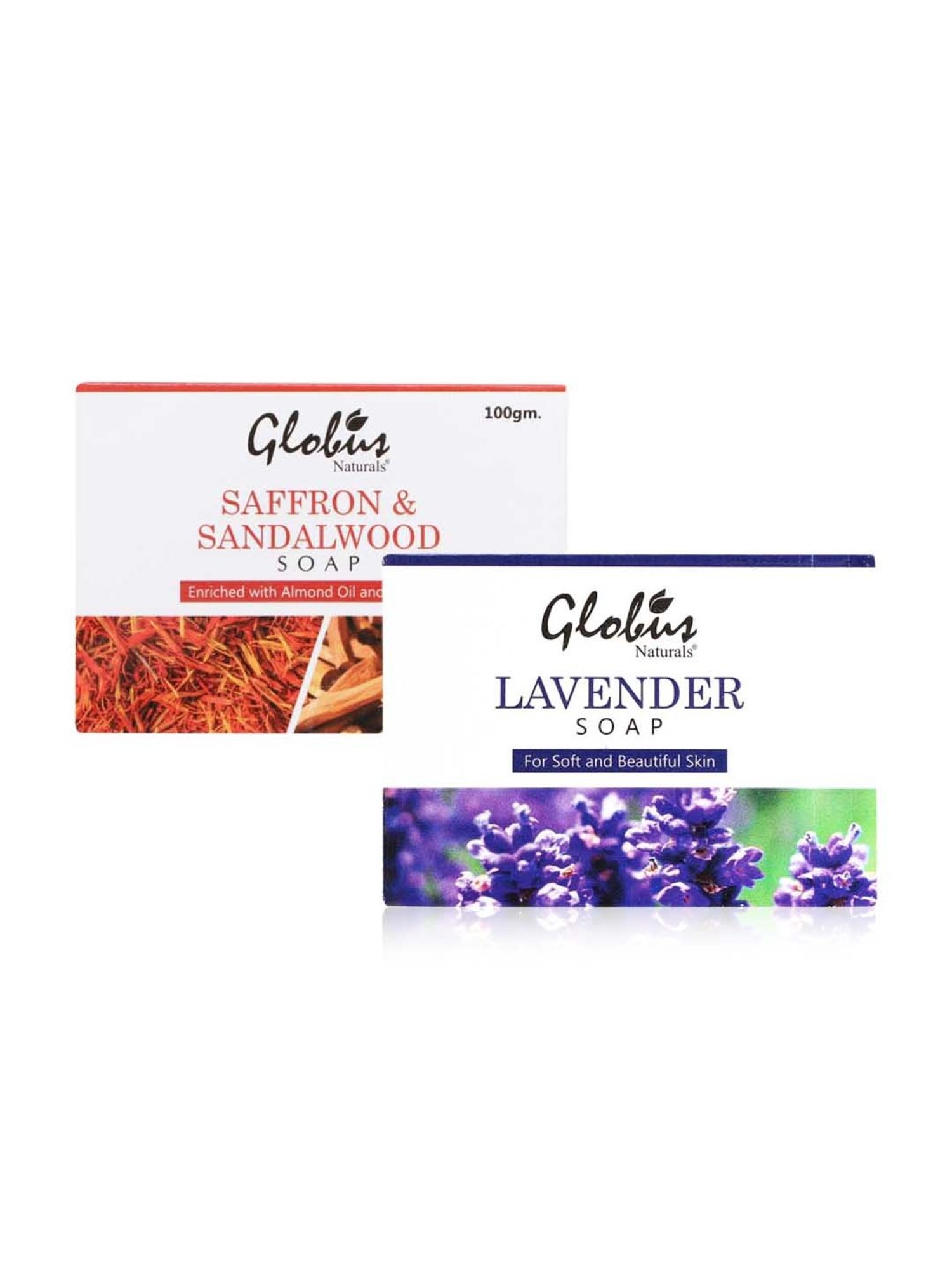 Globus Naturals Saffron & Lavender Skin Brighten Soap Combo Pack