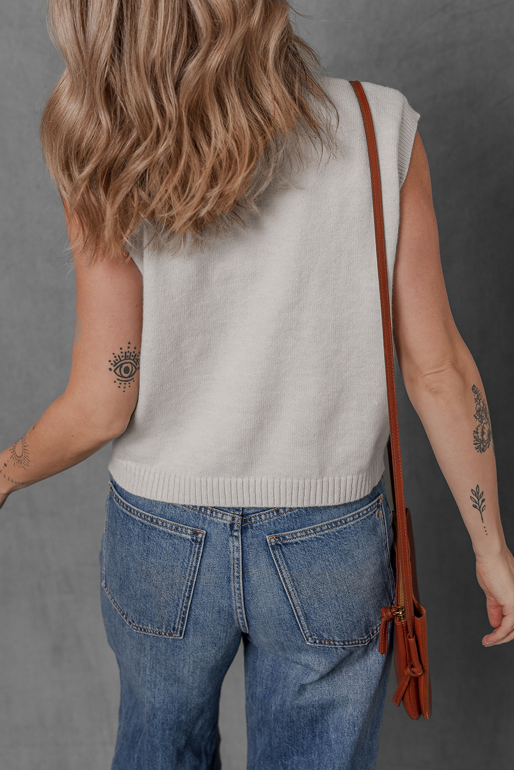 Black Plaid Casual Contrast Trim Knit Cardigan