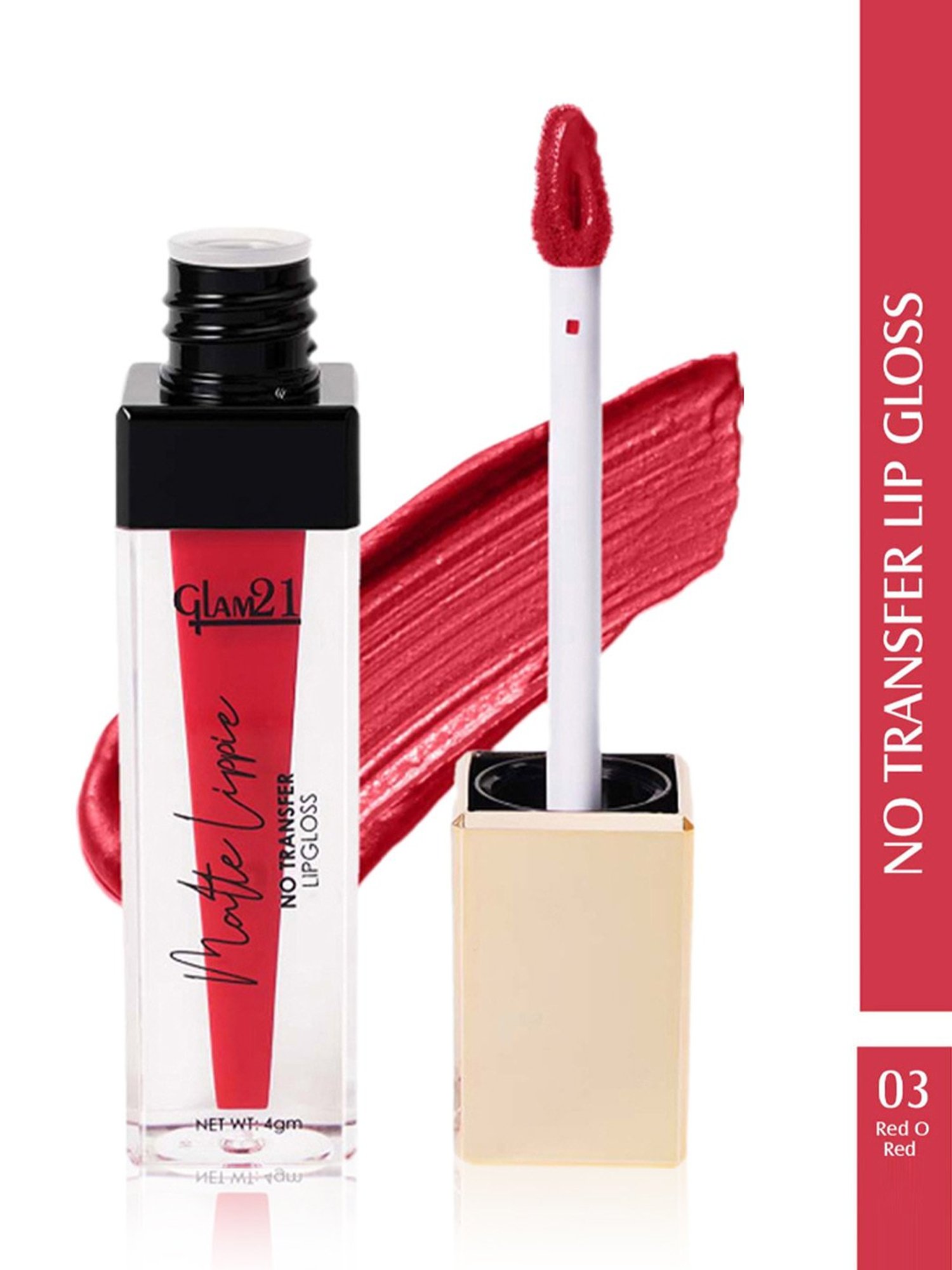 Glam21 Matte Lippie No Transfer Liquid Lipstick 03 Red O Red - 4 gm