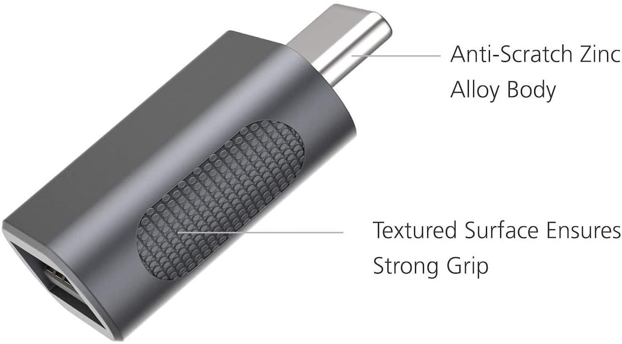 nonda USB C to USB Adapter(2 Pack),USB-C to USB 3.0 Adapter,USB Type-C to USB,Thunderbolt 3 to USB Female Adapter OTG for MacBook Pro 2019/2018/2017,MacBook Air 2018,Surface Go,and More Type-C Devices