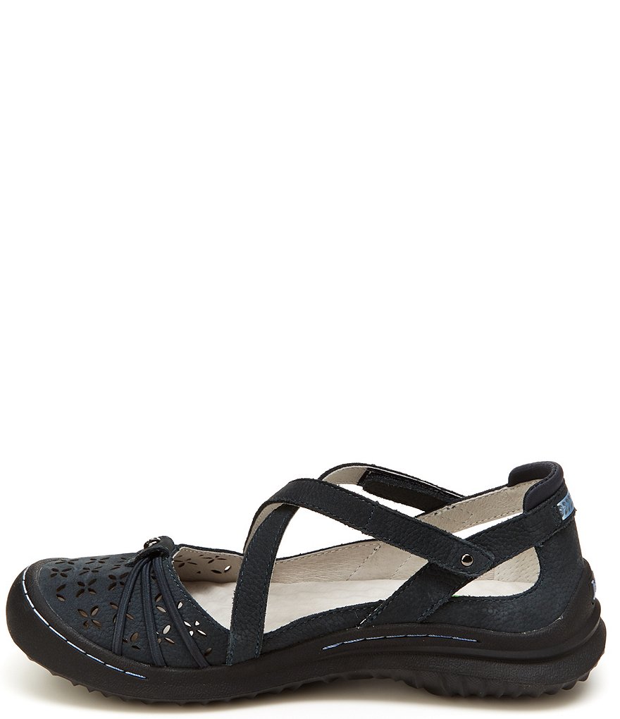 Jambu Pine Suede Cross Strap Mary Janes