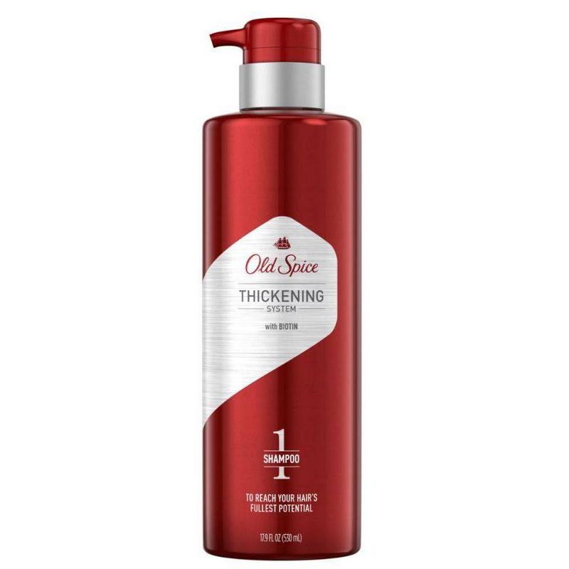 Old Spice Thickening System Shampoo for Men Infused with Biotin - 17.9 fl oz