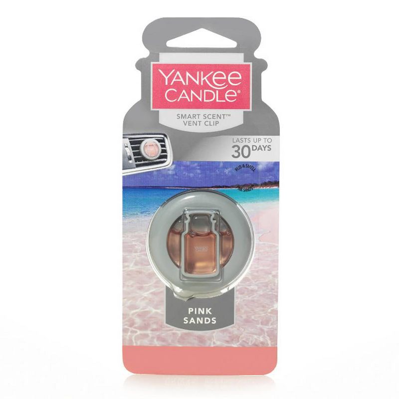 Yankee Candle 0.13oz Air Freshener Vent Clip Pink Sands