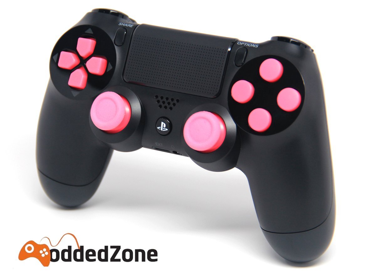 Black/Pink Ps4 Rapid Fire Custom Modded Controller