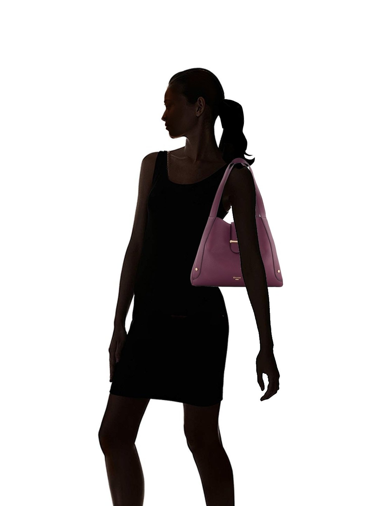 Dune London Dixen Purple Solid Medium Shoulder Handbag